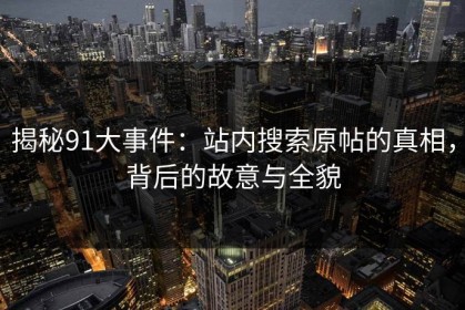 揭秘91大事件：站内搜索原帖的真相，背后的故意与全貌